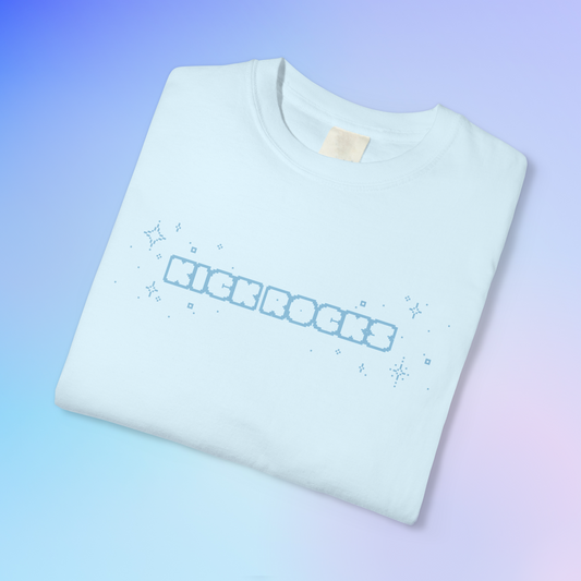 'KICK ROCKS' Unisex S/S T-shirt - Light Blue