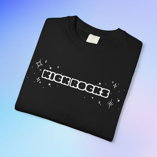 'KICK ROCKS' Unisex S/S T-shirt - Black