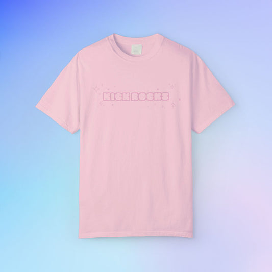 'KICK ROCKS' Unisex S/S T-shirt - Light Pink