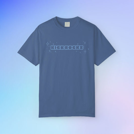 'KICK ROCKS' Unisex S/S T-shirt - Ash Navy