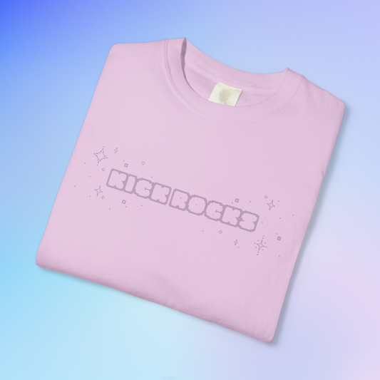 'KICK ROCKS' Unisex S/S T-shirt - Lavender