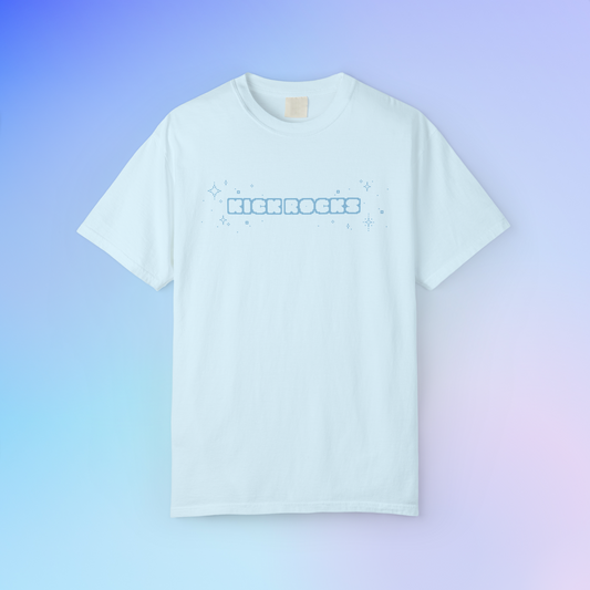 'KICK ROCKS' Unisex S/S T-shirt - Light Blue