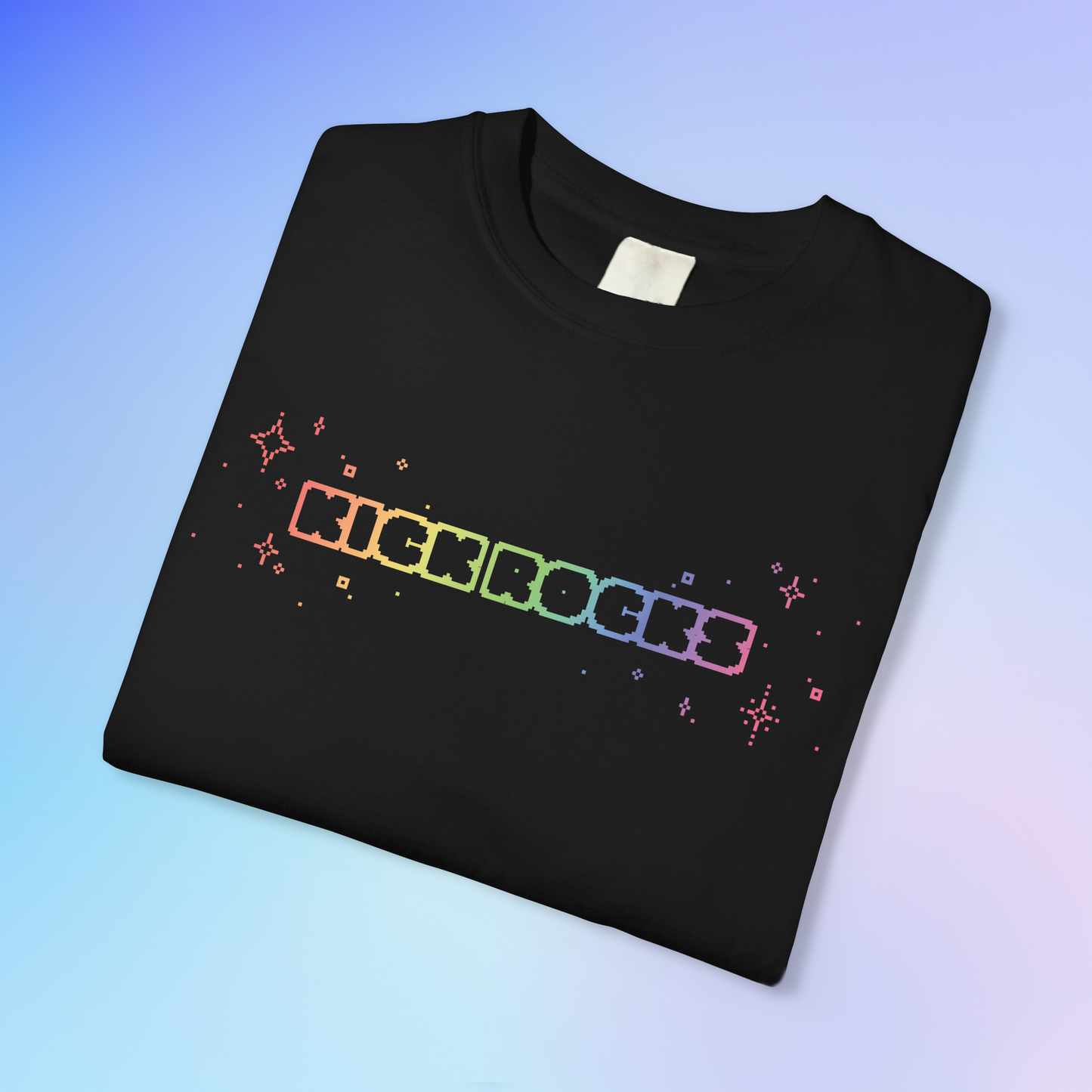 'KICK ROCKS' Unisex S/S T-shirt - Black & Rainbow